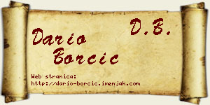 Dario Borčić vizit kartica